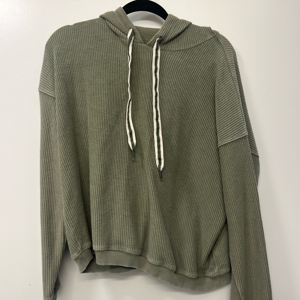 aerie ribbed hoodie